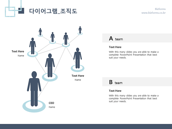 무료 템플릿 조직도