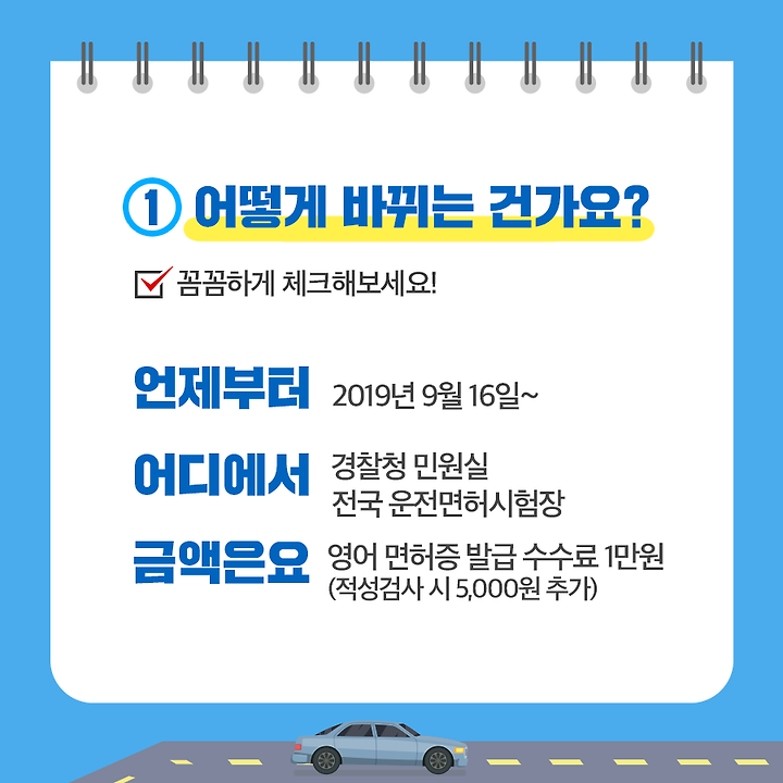 변경되는 국제 면허증